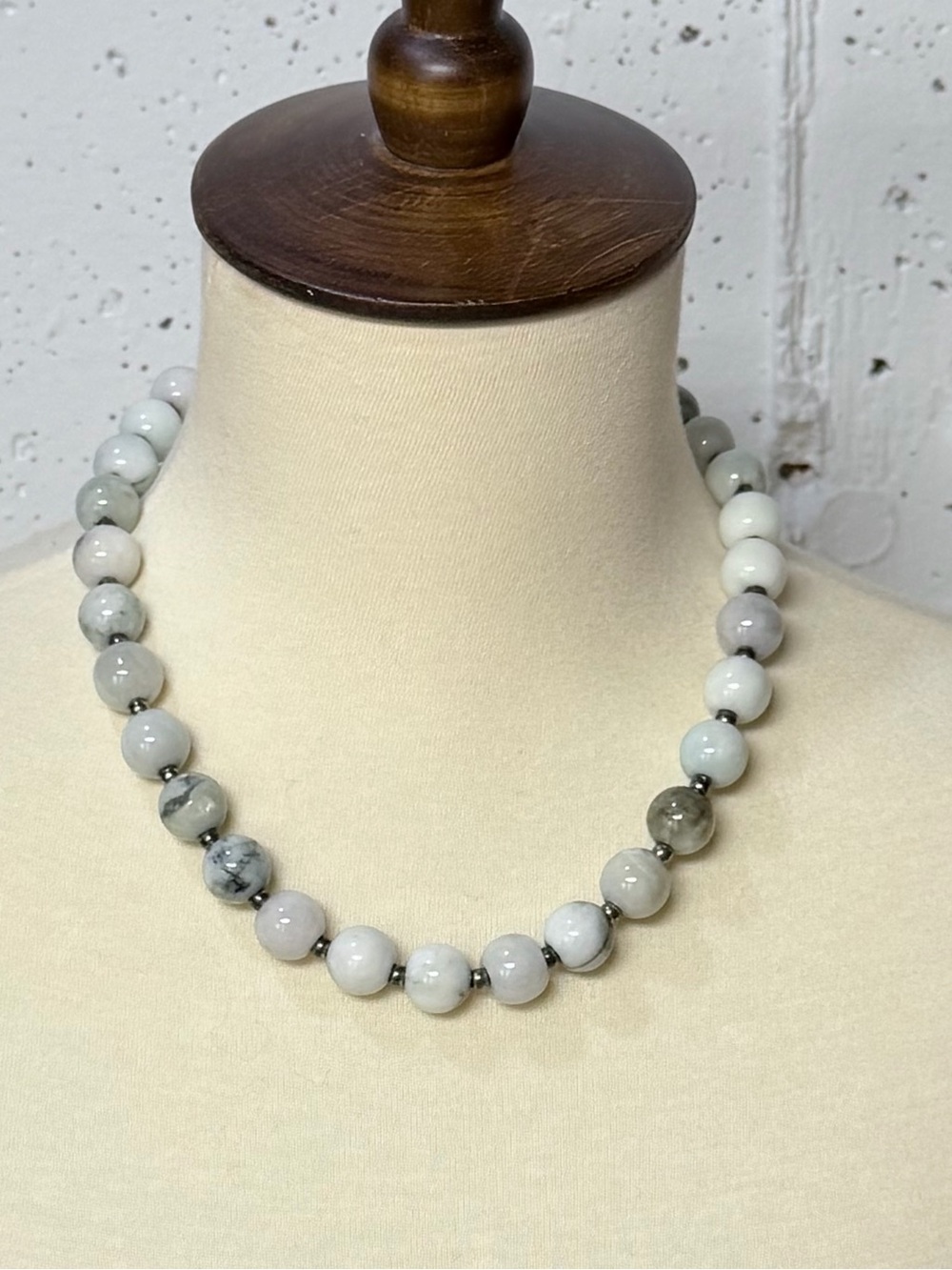 “Howlite” stone Necklace